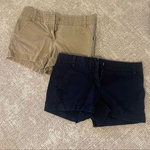 J Crew Size 0 Chino Shorts